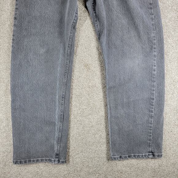 Vintage Wrangler Jeans Mens 36 x 30 Gray Wash Relaxed Fit Straight‎ Leg Baggy - Picture 4 of 13